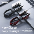 Remax Join Us RC-158 3A micro usb cable braided metal magnetic micro usb data cable